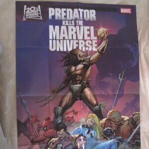 New 24" x 36" Comic Book Shop Wall Poster: Predator Kills The Marvel Universe